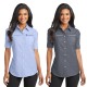 Ladies Wrinkle/Stain Resistant Oxford S/S Shirt